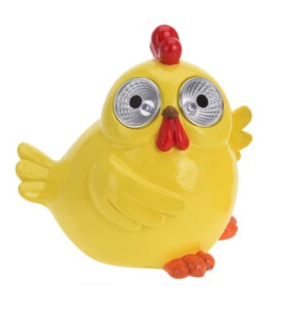 Lampa de gradina Chicken, 16x13x15.5 cm, poliston, galben - imagine 4